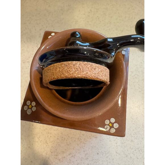 Instant Coffee Canister Looks like Coffee Grinder Ceramic - Picture 4 of 10